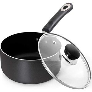 2 Quart Nonstick Saucepan with Glass Lid